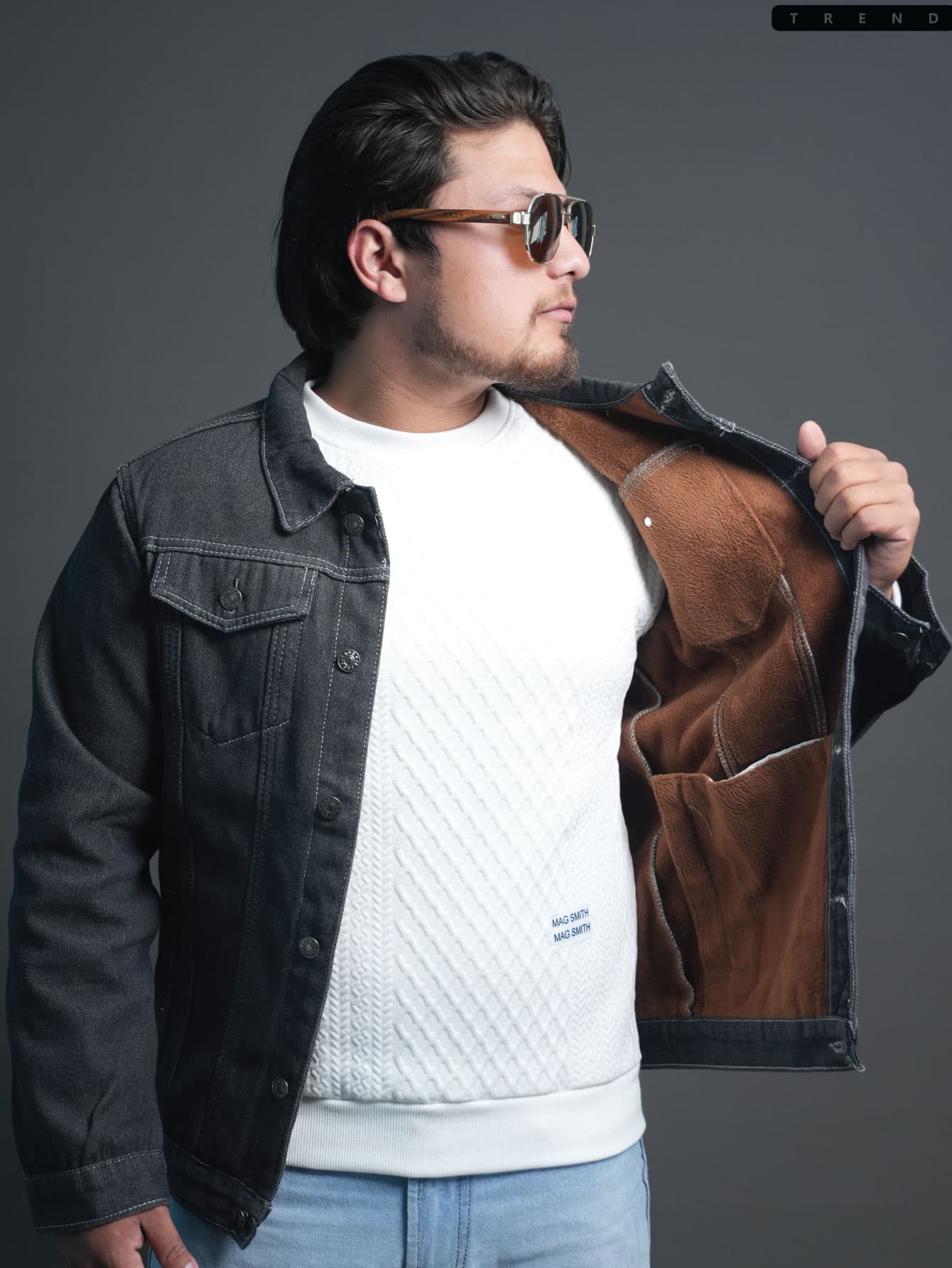 Winter Fleece-Lined Denim Jacket – Thickened Lapel Workwear, Long-Sleeved Cross-Border Trendy Outerwear